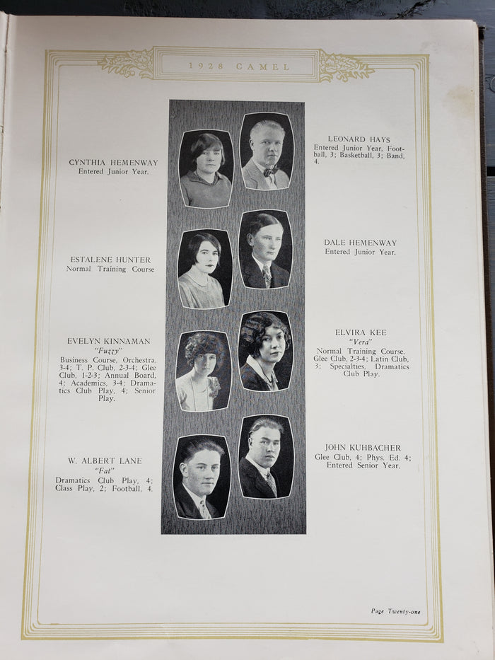 1928 CAMEL yearbook (CCHS)