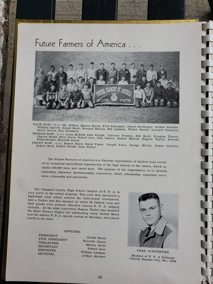 1949 CAMEL yearbook Campbell County High School Gillette Wyoming