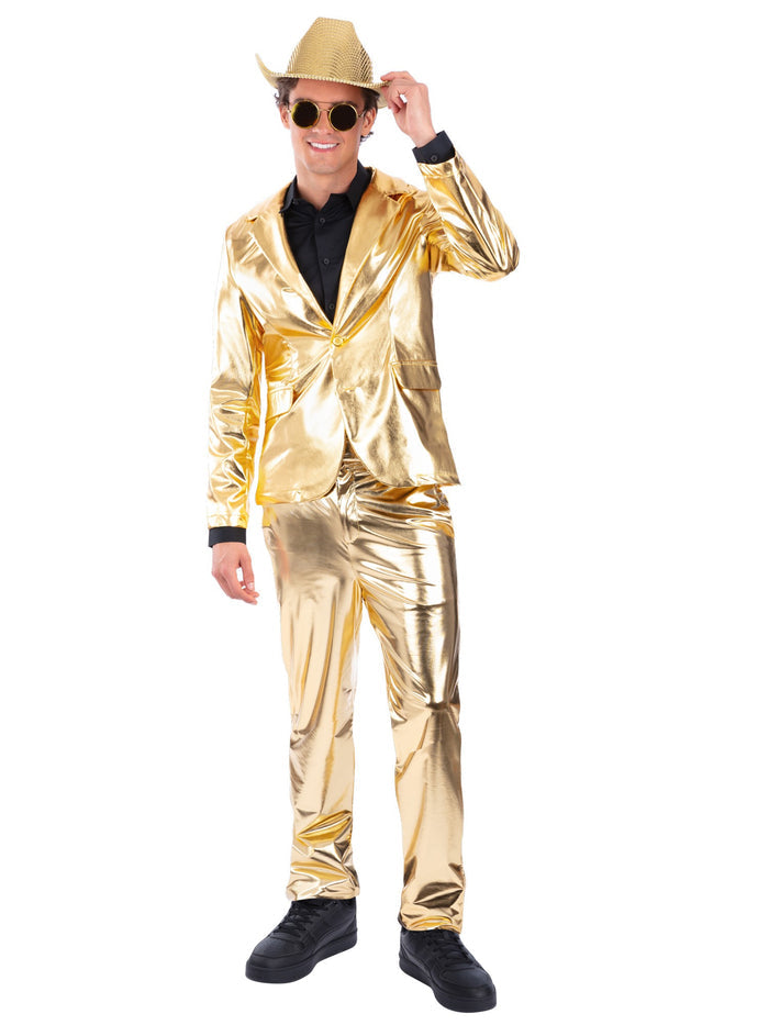 24 Carat Gold Jacket, Metallic Gold