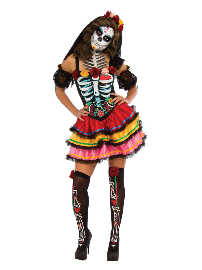 Adult Day Of The Dead Seniora Costume