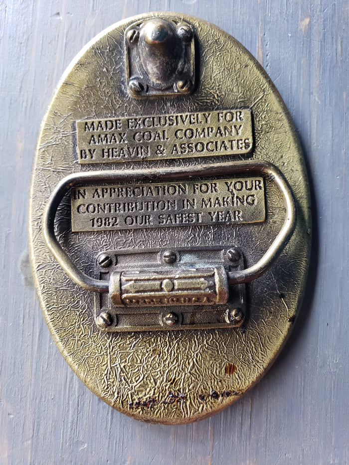 AMAX Coal Safety Award belt buckle