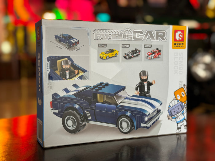 Blue Street Racing Muscle Car Building Blocks