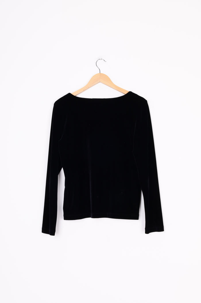 Charade Womens Black Top Size 14
