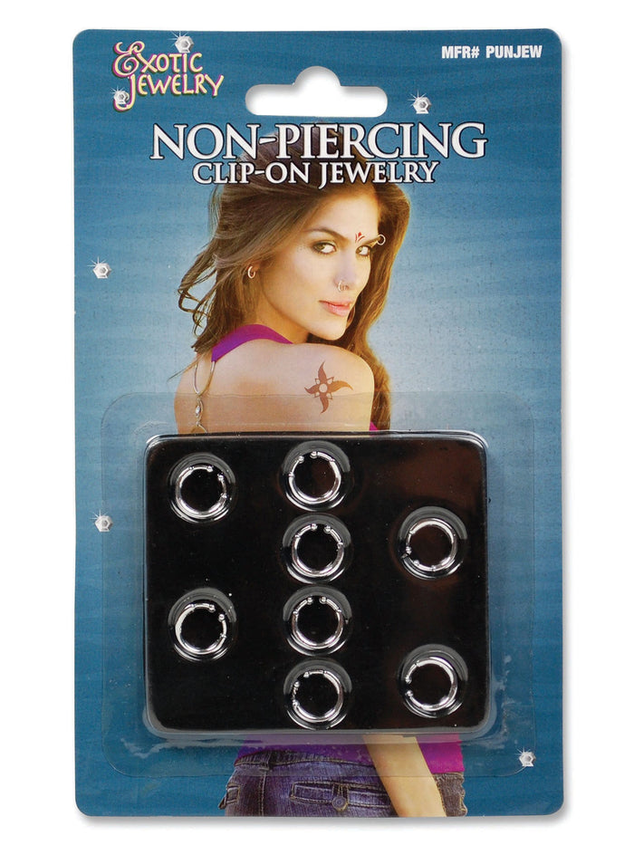 Clip-On Body Piercing Jewellery Costume Accessory