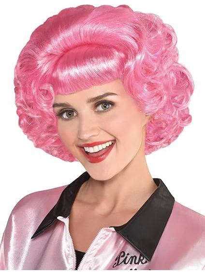 Grease Frenchy Pink Wig