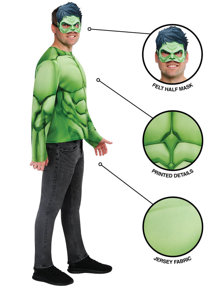 Hulk Top And Half Mask