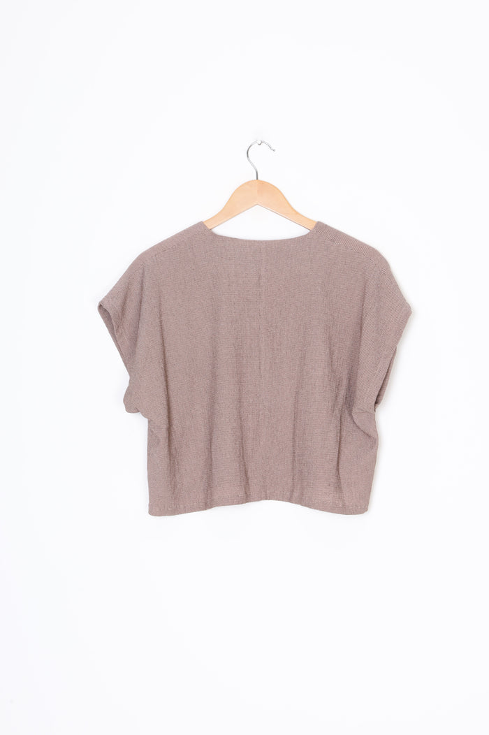 Ika Womens Brown Top Size M