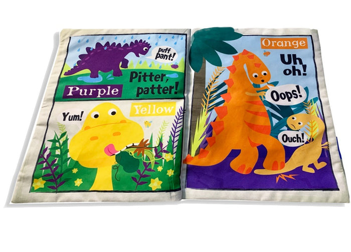 Jo & Nic's Crinkly Cloth Book - Rainbow Dinosaurs