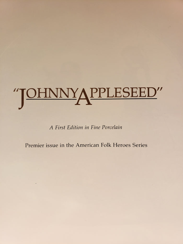 Johnny Appleseed commemorative plate