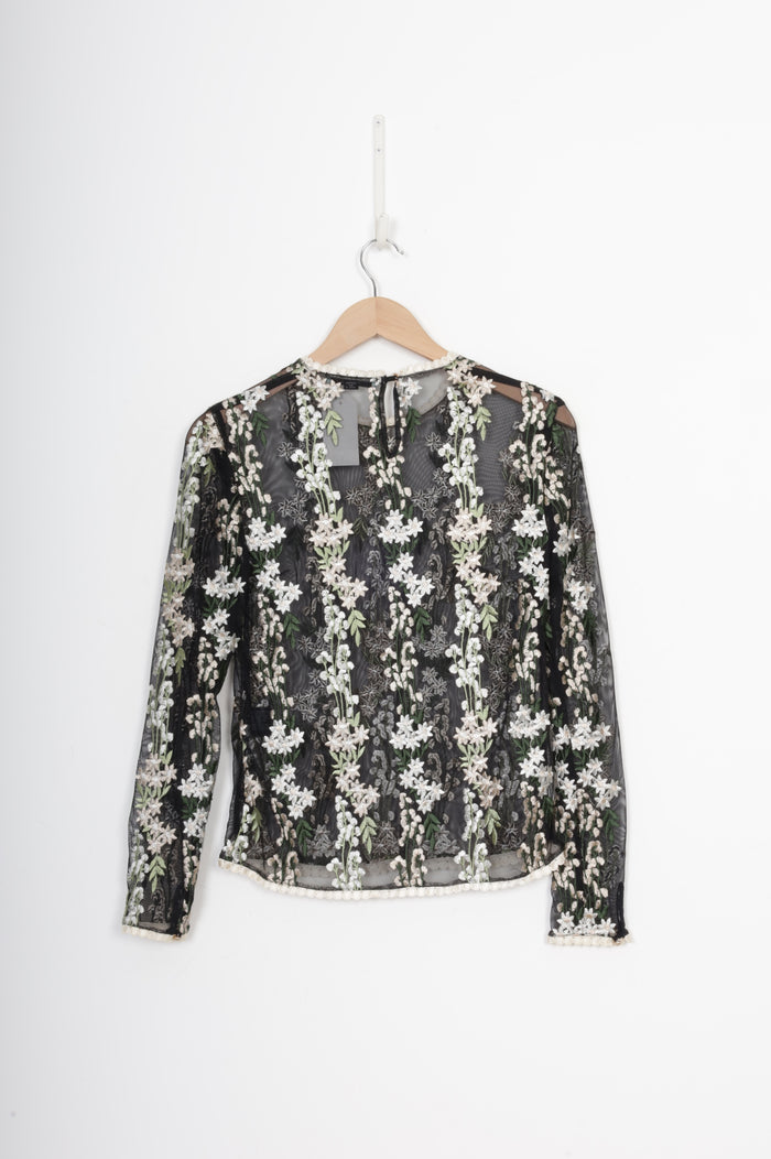 Kate Sylvester Womens Black Top Size XS