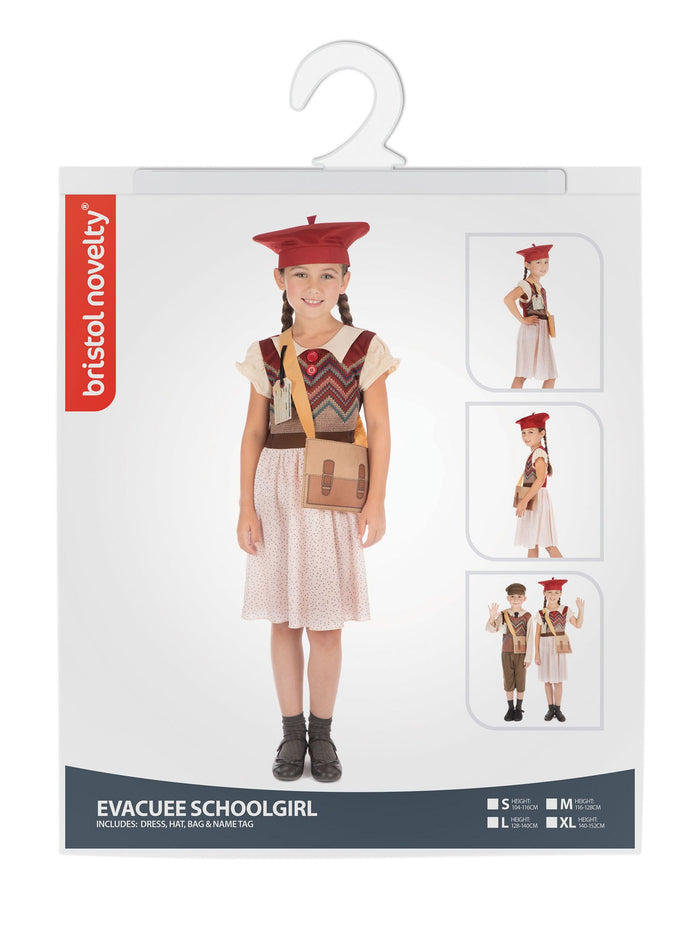 Kids Evacuee Schoolgirl Costume