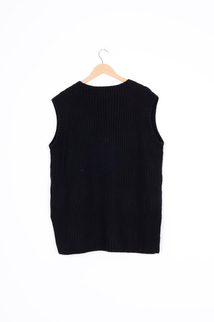 kindle the label Womens Black Vest Size M