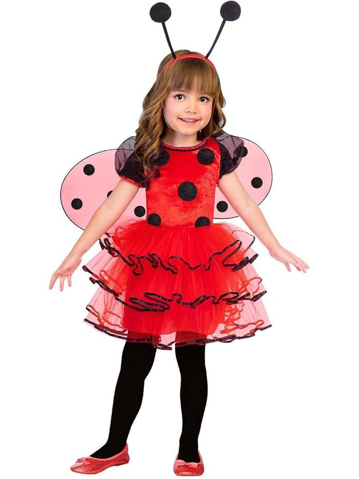Ladybird Dress Kids Girls Costume