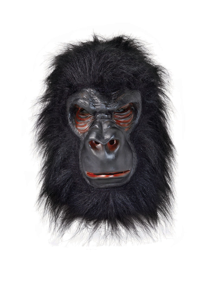 Latex Gorilla Mask With Black Hair