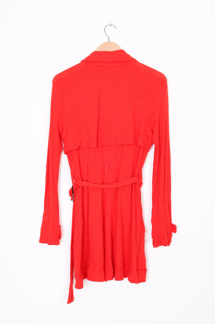 Metalicus Womens Red Cardigan Size O/S