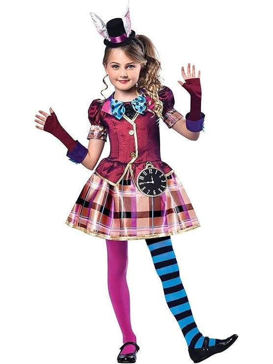 Miss Hatter Kids Girls Costume