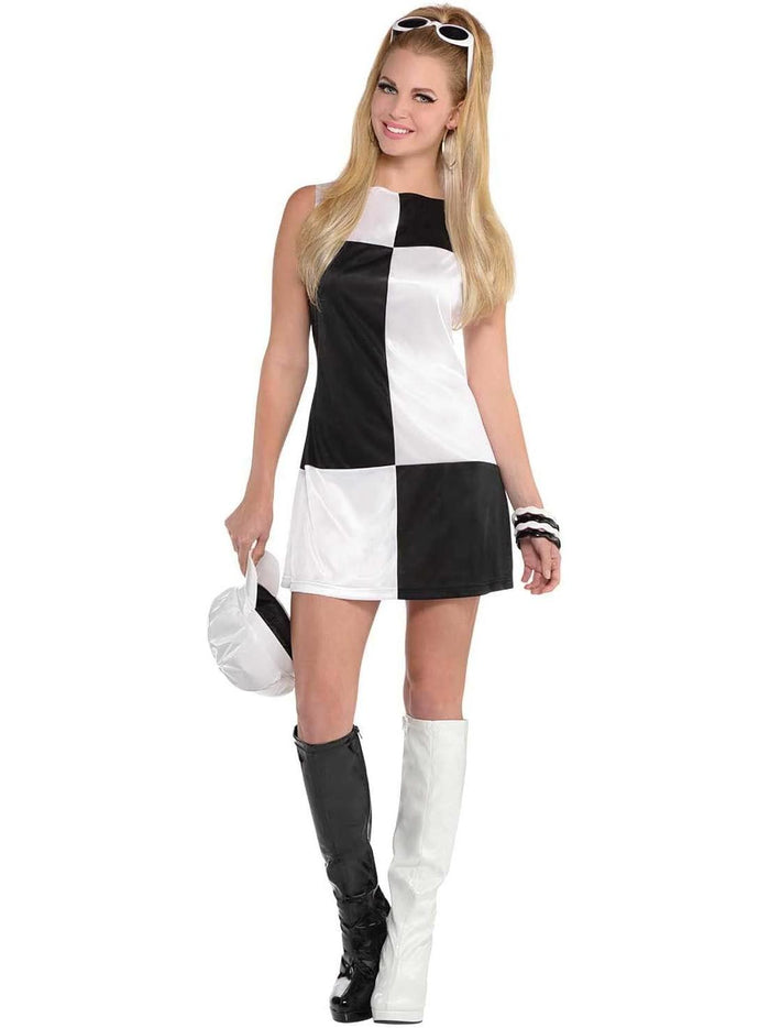 Mod Go Go Dress 60 Womens Costume