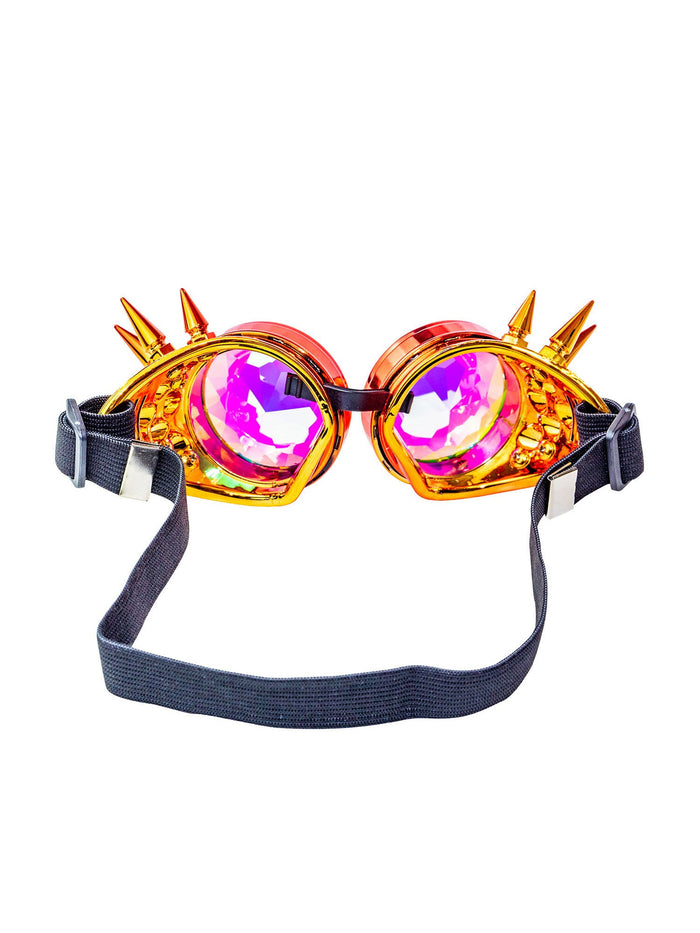 Orange and Red Orange & Red Kaleidoscope Goggles Costume Accessory