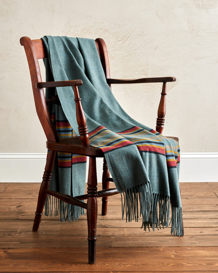 Pendleton 5th Avenue Throw in Green Heather
