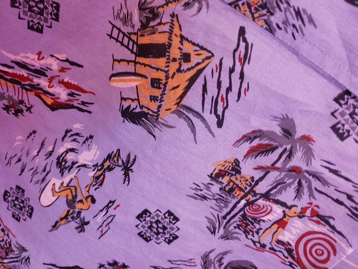 Pendleton Men's Aloha Shirt in "Blue Palms" pattern