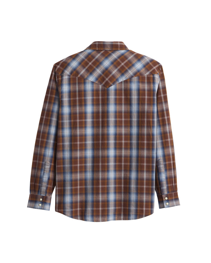 Pendleton Men's Frontier Shirt Brown Navy Plaid