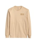 Pendleton Men's Long Sleeve Bucking Bull Graphic Tee in Sand & Gold