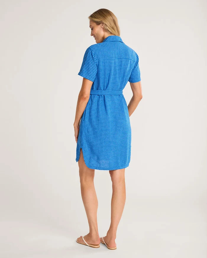 Pendleton Women's Charlotte Shirt Dress in Blue Check