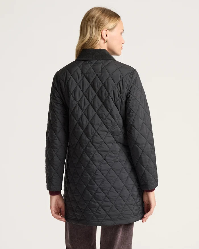 Pendleton Women's Sun River Corduroy Accent Field Coat in Black