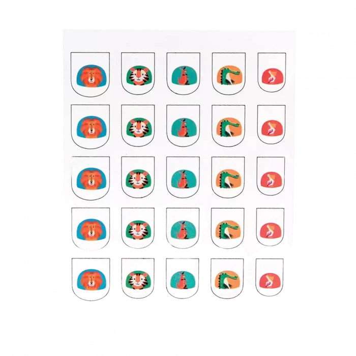 Rex London Child Nail Stickers - Colourful Creatures