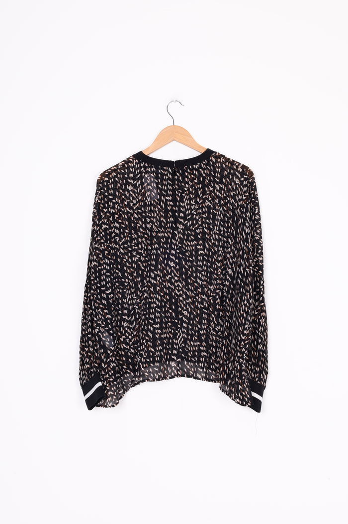 Saba Womens Black Top Size L
