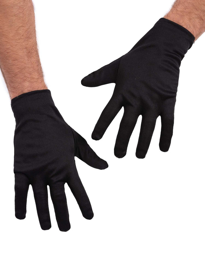 Short Black Gloves