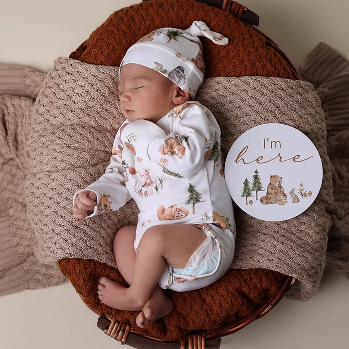 Snuggle Hunny Organic Long Sleeve Bodysuit - Bears