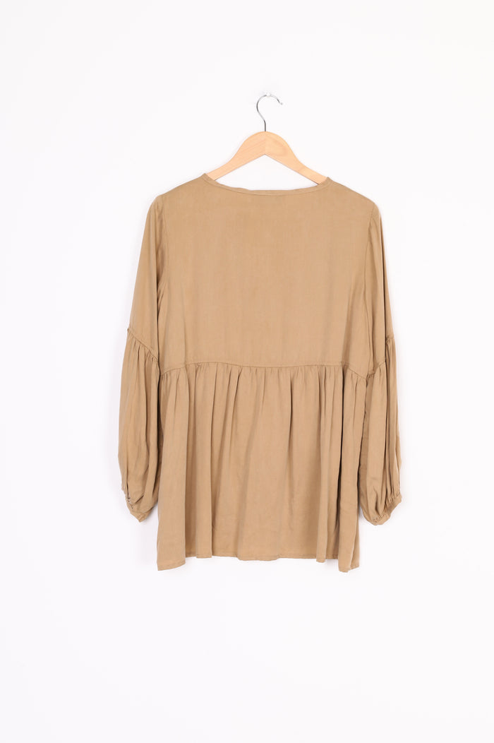 Staple & Cloth Womens Beige Top Size 10