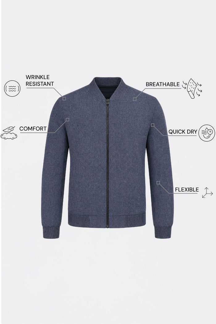 THE AIRTECH - BOMBER JACKET - BLUE BLEND