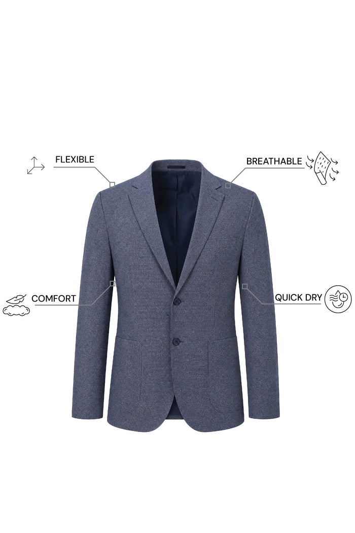 THE AIRTECH - SUPER SLIM BLAZER - BLUE BLEND