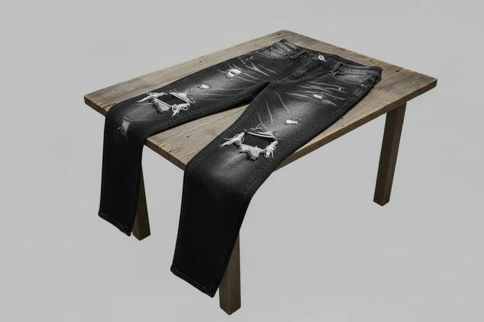 The Classic Distressed Denim Trousers