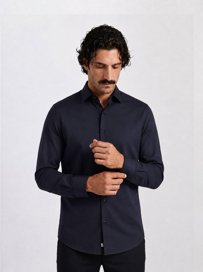 THE EASY - SLIM SHIRT - BLACK