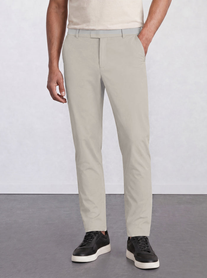 THE HYPERFLEX EASY - SLIM RIPSTOP PANTS - OFF WHITE