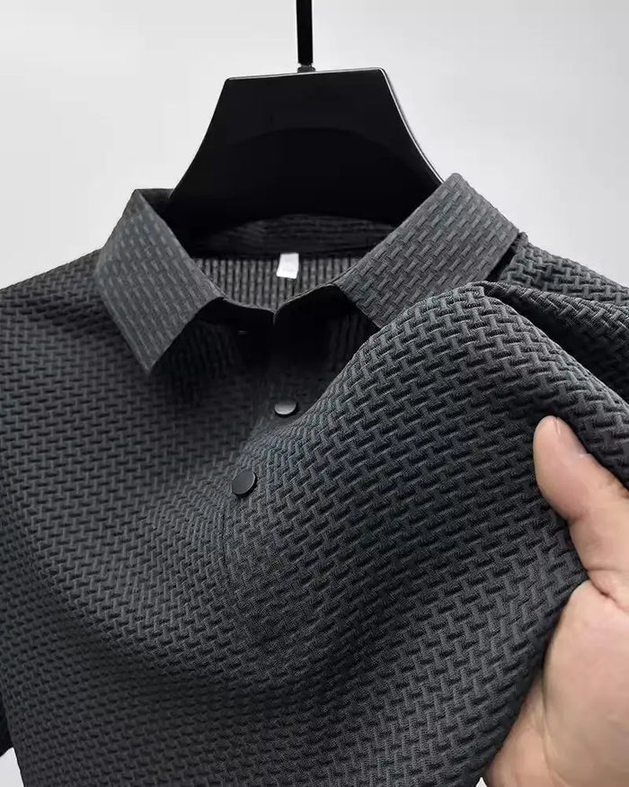 The Lapel Short-sleeved Business Casual Polo Shirt