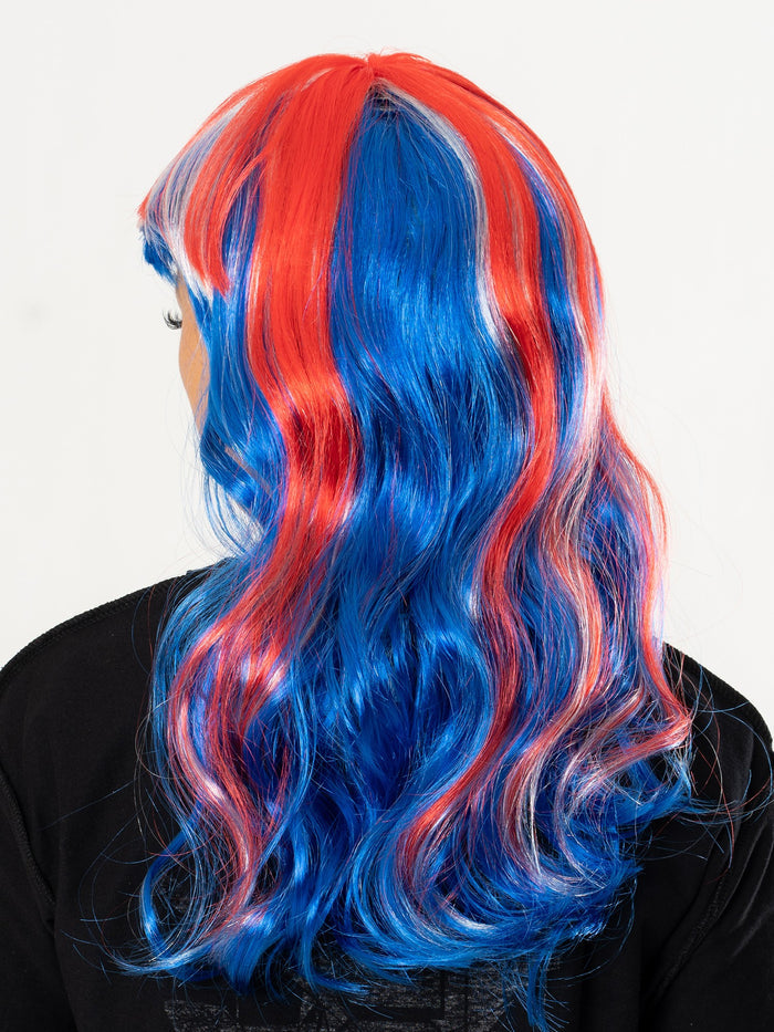 Union Jack Long Wig