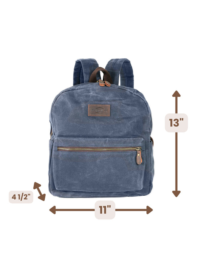 WAXED CANVAS SMALL LAPTOP BACKPACK