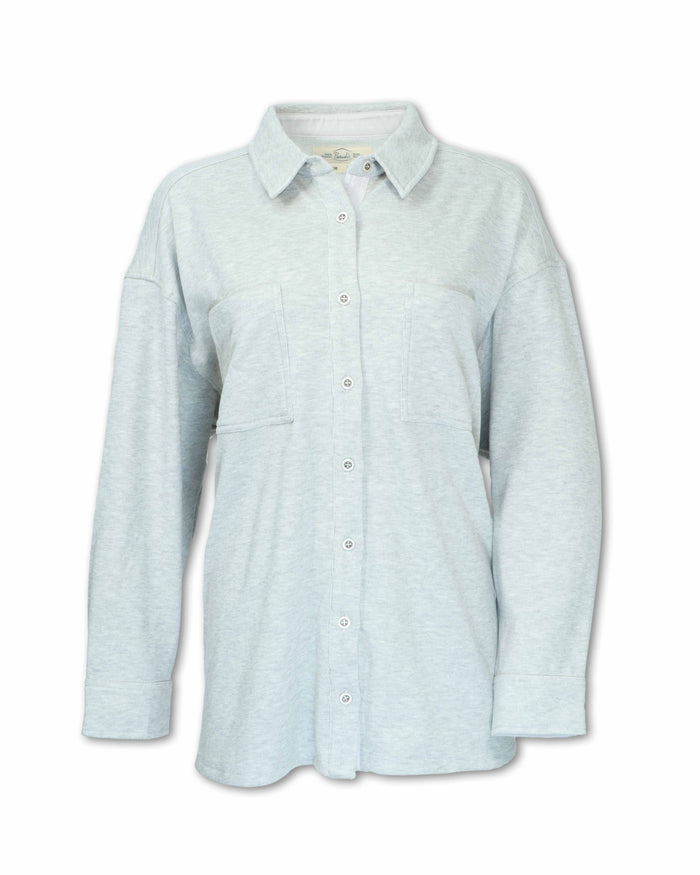 WOMEN'S FLEECE BOYFRIEND SHIRT