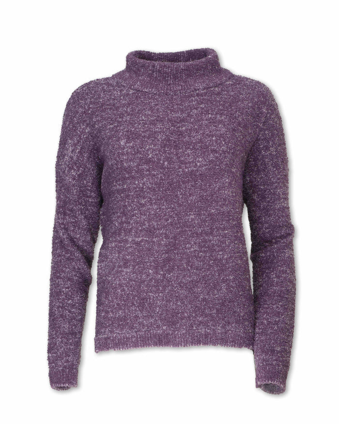 WOMEN'S HEATHERED CHENILLE SWEATER