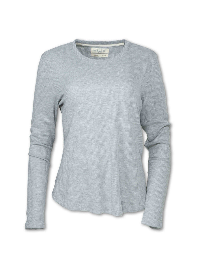 WOMEN'S WAFFLE KNIT CREW