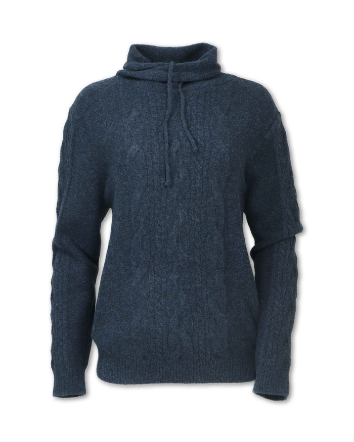 WOMEN'S WOOL BLEND COWLNECK SWEATER