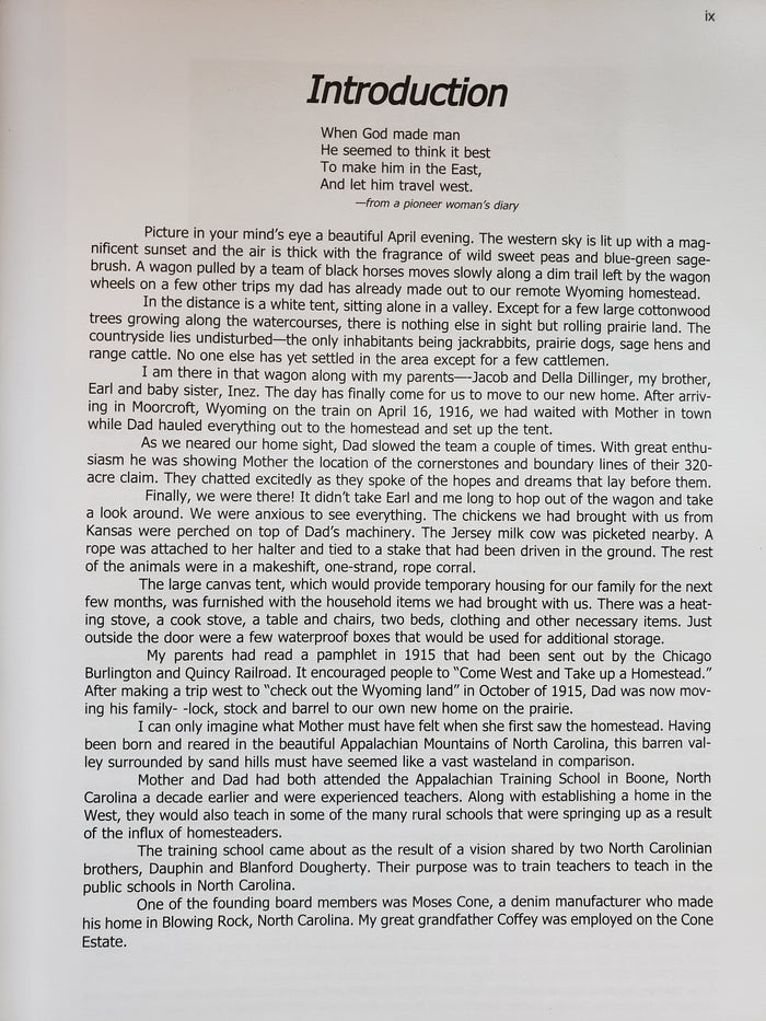 1916 Wyoming Here We Come by Margaret Bowden (2002)