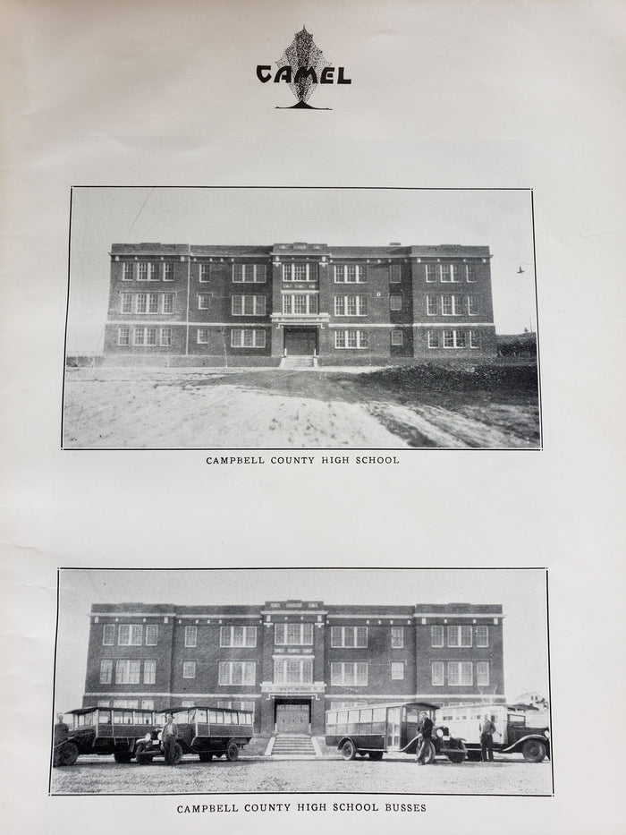 1931 CAMEL yearbook Campbell County High School Gillette Wyoming