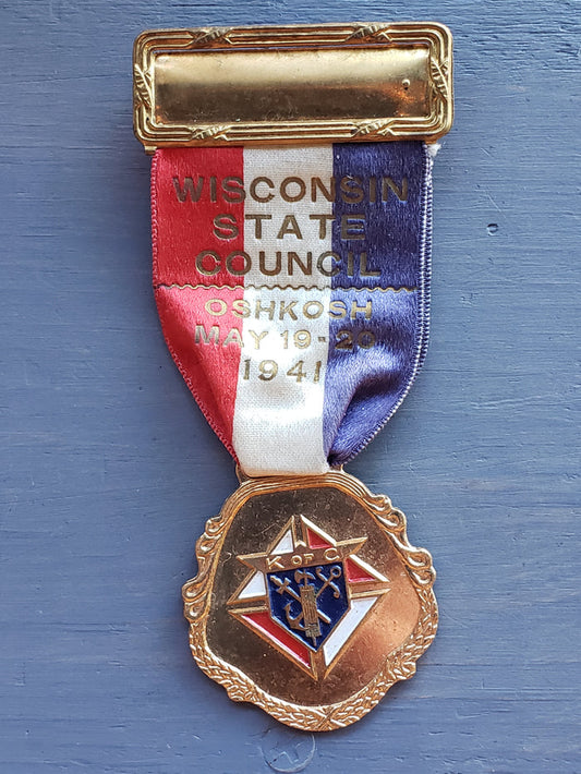 1941 Knights of Columbus Wisconsin State Council Medal
