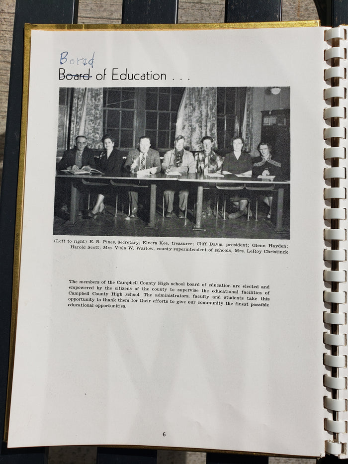 1949 CAMEL yearbook Campbell County High School Gillette Wyoming