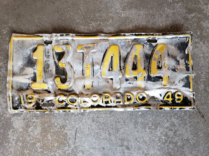 1949 Colorado license plate 13T444